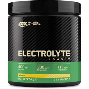 Optimum Nutrition Poudre Électrolytes Citron à Diluer, avec Sodium, Magnésium, Potassium – Complément pour Entraînement et Sport, 264 g – 33 Portions (197 characters)(Citron)