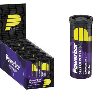 Powerbar – 5 Electrolytes – Black Currant – 12x10Tabs – Comprimés effervescents avec 5 électrolytes – 10 pièces (paquet de 12)