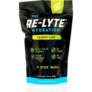 REDMOND Re-Lyte Electrolyte Drink Mix (Lemon Lime), 30 Stick Packs