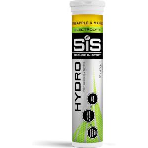 Science in Sport Hydro Électrolytes Hydratation sans Sucre – 20 Tablettes Saveur Baies – Vegan & sans Gluten, avec Sodium, Calcium, Potassium & Magnésium pour un Équilibre Électrolytique(Ananas & mangue)
