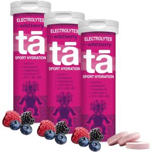 TA ENERGY – PACK x3 Tubes – Pastilles d&rsquo;hydratation – Sels Minéraux – Vitamines – Faibles en calories – Réduit les crampes – MADE IN FRANCE (Citron fruits Rouges Pastèque, x3 Mix)(Fruits Rouges)