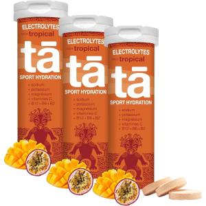 TA ENERGY – PACK x3 Tubes – Pastilles d&rsquo;hydratation – Sels Minéraux – Vitamines – Faibles en calories – Réduit les crampes – MADE IN FRANCE (Citron fruits Rouges Pastèque, x3 Mix)(Tropical)