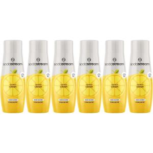 sodastream Lot de 6 Concentrés Limonade sans Sucres pour Machine à Eau Pétillante et Soda | Préparez jusqu&rsquo;à 9 litres de Limonade en Quelques Secondes, 440ml(Citron Sans Sucres)