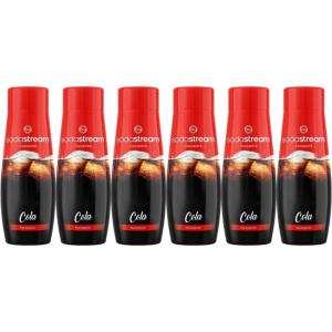 sodastream Lot de 6 Concentrés Limonade sans Sucres pour Machine à Eau Pétillante et Soda | Préparez jusqu&rsquo;à 9 litres de Limonade en Quelques Secondes, 440ml(Cola)