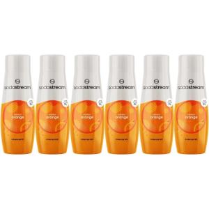 sodastream Lot de 6 Concentrés Limonade sans Sucres pour Machine à Eau Pétillante et Soda | Préparez jusqu&rsquo;à 9 litres de Limonade en Quelques Secondes, 440ml(Orange)