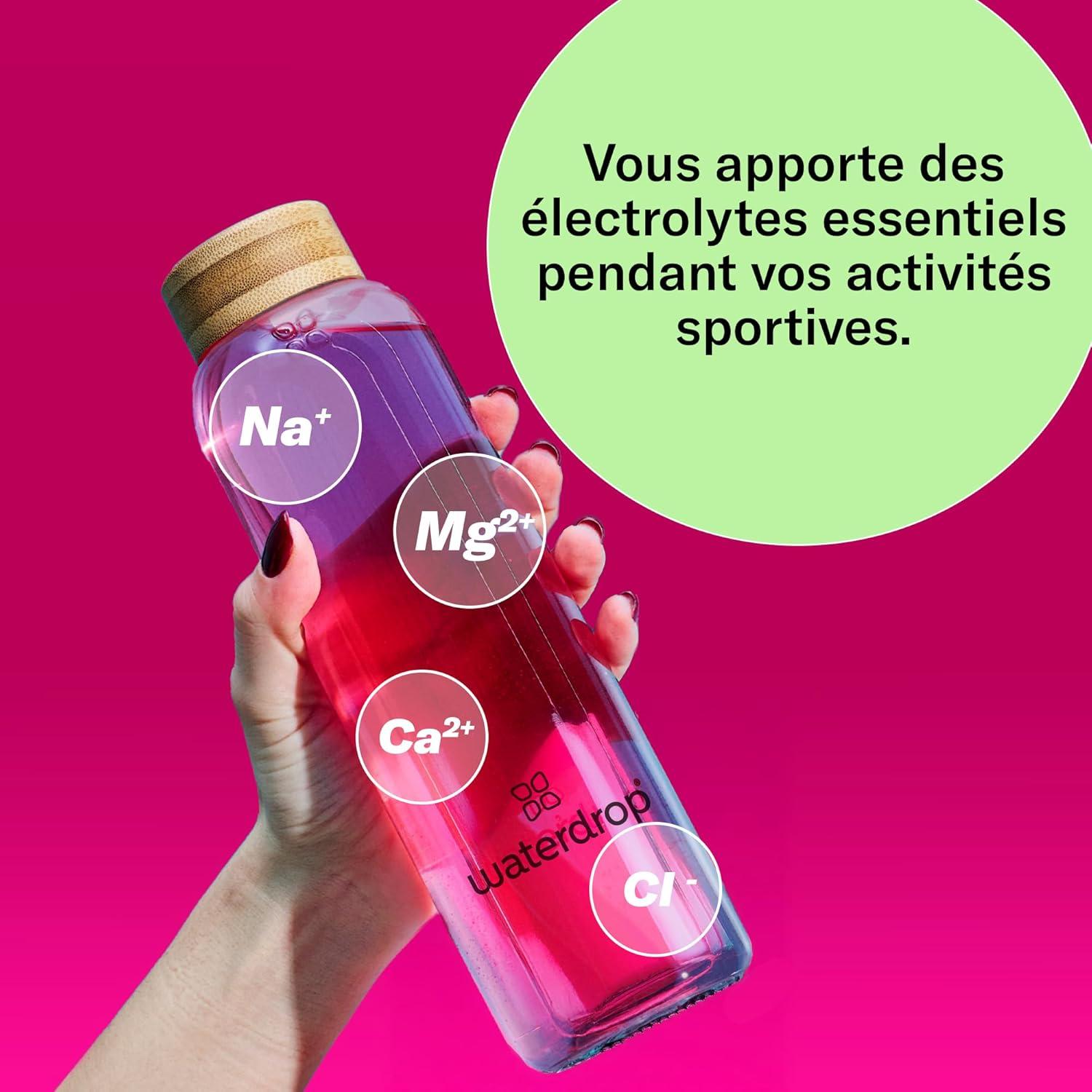 imagewaterdrop Microlyte Coffret Hydratation aux Electrolytes 36 Cubes de Boisson Aromatise avec Magnesium ampamp Calcium Vgan Sans Sucre Vitamines Boisson Faible en Calories pour le SportCoffret Microlyte BERRY
