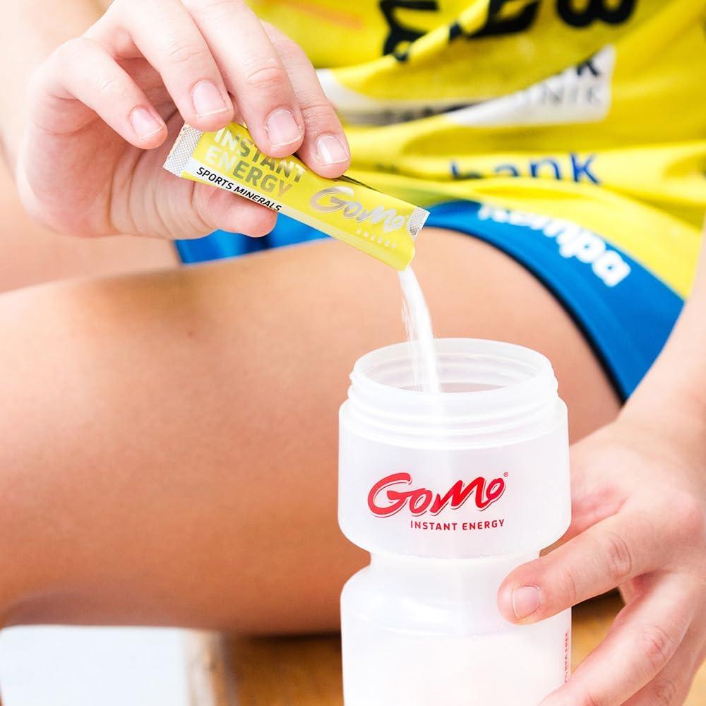 imageGoMo ENERGY Boisson de vitalit 100 naturelle sans sucre Stimulation physique et mentale Plus dnergie et de concentration Vgane hypocalorique dulcore avec stevia SOUR APPLE 30 portionsSports Minerals