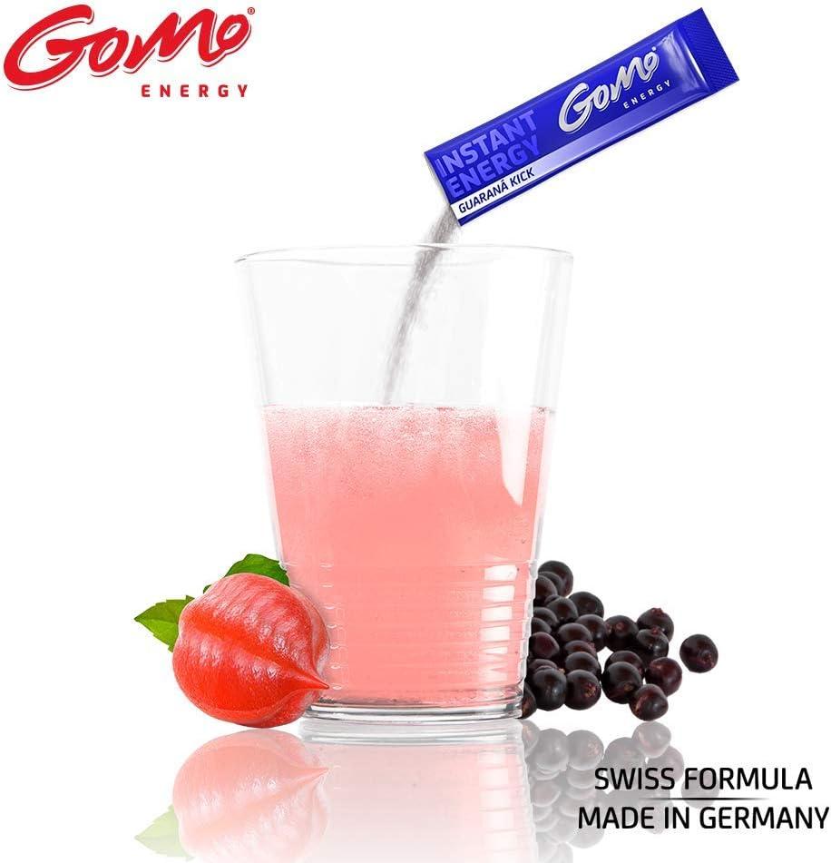 imageGoMo ENERGY Boisson de vitalit 100 naturelle sans sucre Stimulation physique et mentale Plus dnergie et de concentration Vgane hypocalorique dulcore avec stevia SOUR APPLE 30 portionsZitrone