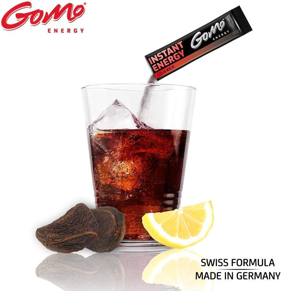 imageGoMo ENERGY Boisson de vitalit 100 naturelle sans sucre Stimulation physique et mentale Plus dnergie et de concentration Vgane hypocalorique dulcore avec stevia SOUR APPLE 30 portionsCola