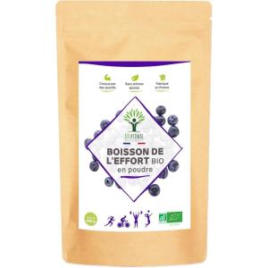 Boisson Énergisante Bio – Bioptimal – Boisson Energétique en Poudre – Isotonique ou Hypotonique – Sport Endurance – Myrtille Maltodextrine Miel Sodium – Fabriqué en France – Certifié Ecocert – 400 g