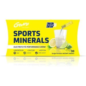 GoMo ENERGY® Boisson de vitalité 100% naturelle sans sucre | Stimulation physique et mentale | Plus d’énergie et de concentration | Végane hypocalorique édulcorée avec stevia | SOUR APPLE 30 portions(Sports Minerals)