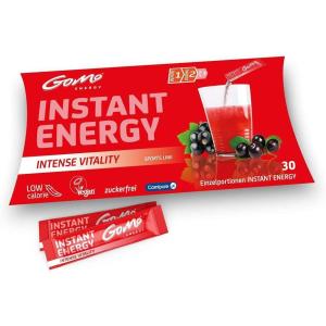 GoMo ENERGY® Boisson de vitalité 100% naturelle sans sucre | Stimulation physique et mentale | Plus d’énergie et de concentration | Végane hypocalorique édulcorée avec stevia | SOUR APPLE 30 portions(Intense Vitality)