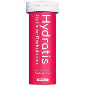 HYDRATIS – Pastilles Hydratation Electrolytes – Fruits des Bois – Améliore l&rsquo;Hydratation et Favorise l&rsquo;Énergie – Formule Isotonique – Sport, Récupération, Bien-être – 1 mini tube (10 Pastilles)(1 MINI TUBE)