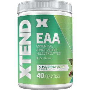 XTEND EAAs 40 portions pour l&rsquo;hydratation et la performance physique | Hydrate, répare, récupère | 9 acides aminés essentiels + électrolytes ajoutés | Fruits d&rsquo;été(Apple and Raspberry)