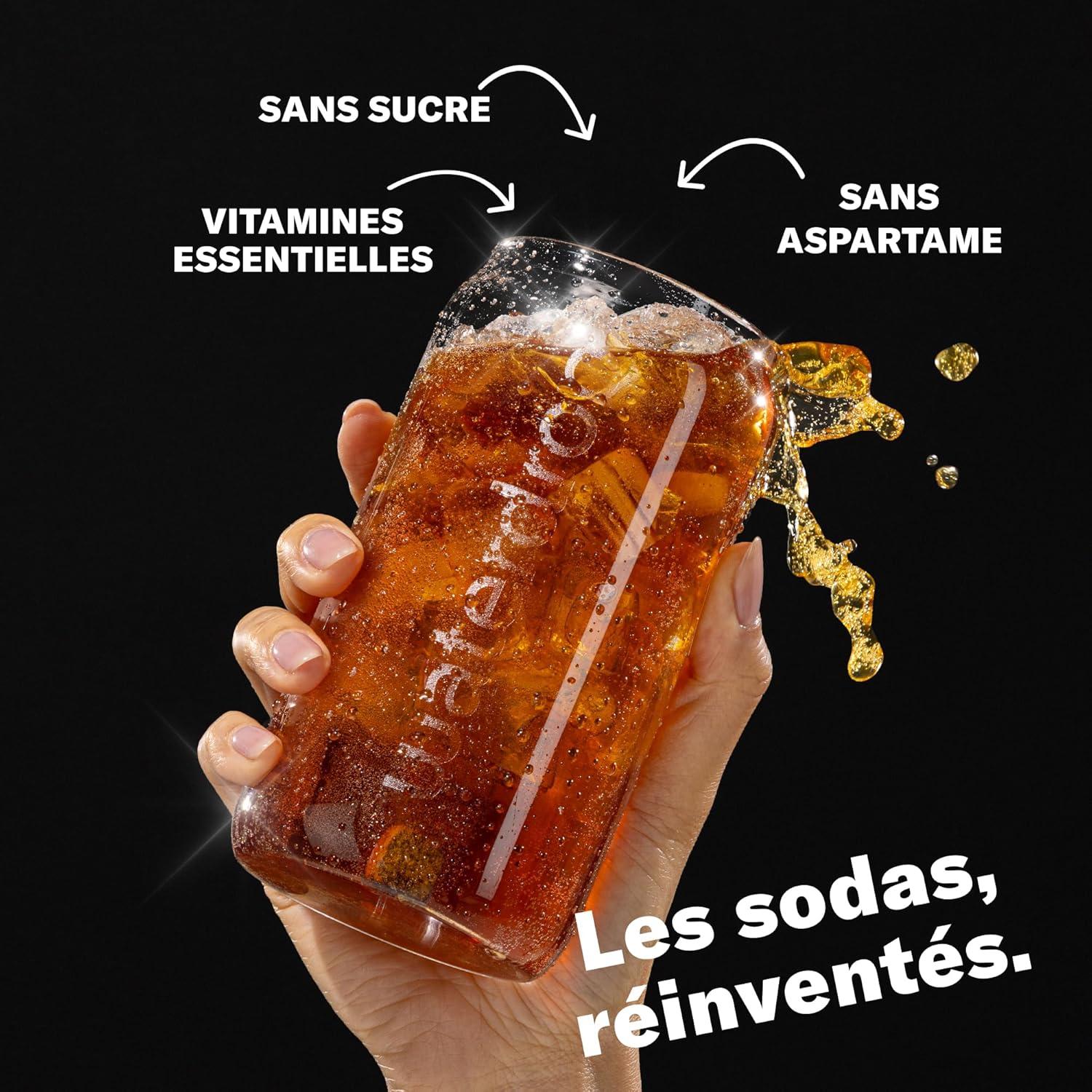 imagewaterdrop Coffret Citrons Givrs 36 Cubes de Boisson pour Eau Aromatise Citron Vert Sans Sucre Pastilles Aromatises pour lEau Alternative aux Boissons Gazeuses Enrichies en Vitamines C et BCoffret Soda