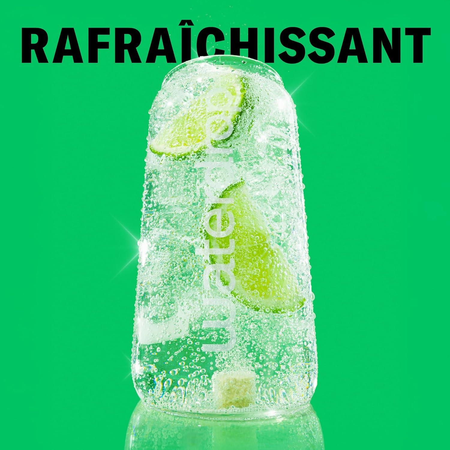 imagewaterdrop Coffret Citrons Givrs 36 Cubes de Boisson pour Eau Aromatise Citron Vert Sans Sucre Pastilles Aromatises pour lEau Alternative aux Boissons Gazeuses Enrichies en Vitamines C et B3x FROSTED LIME