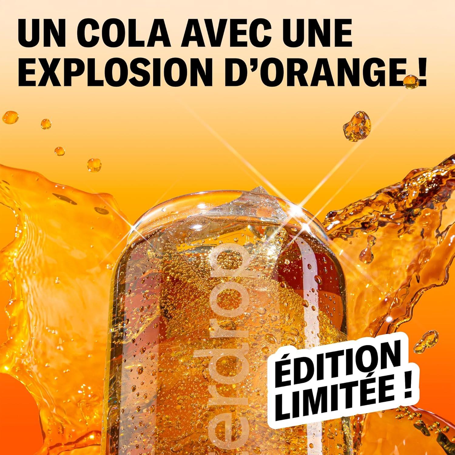 imagewaterdrop Coffret Citrons Givrs 36 Cubes de Boisson pour Eau Aromatise Citron Vert Sans Sucre Pastilles Aromatises pour lEau Alternative aux Boissons Gazeuses Enrichies en Vitamines C et BCola x Orange