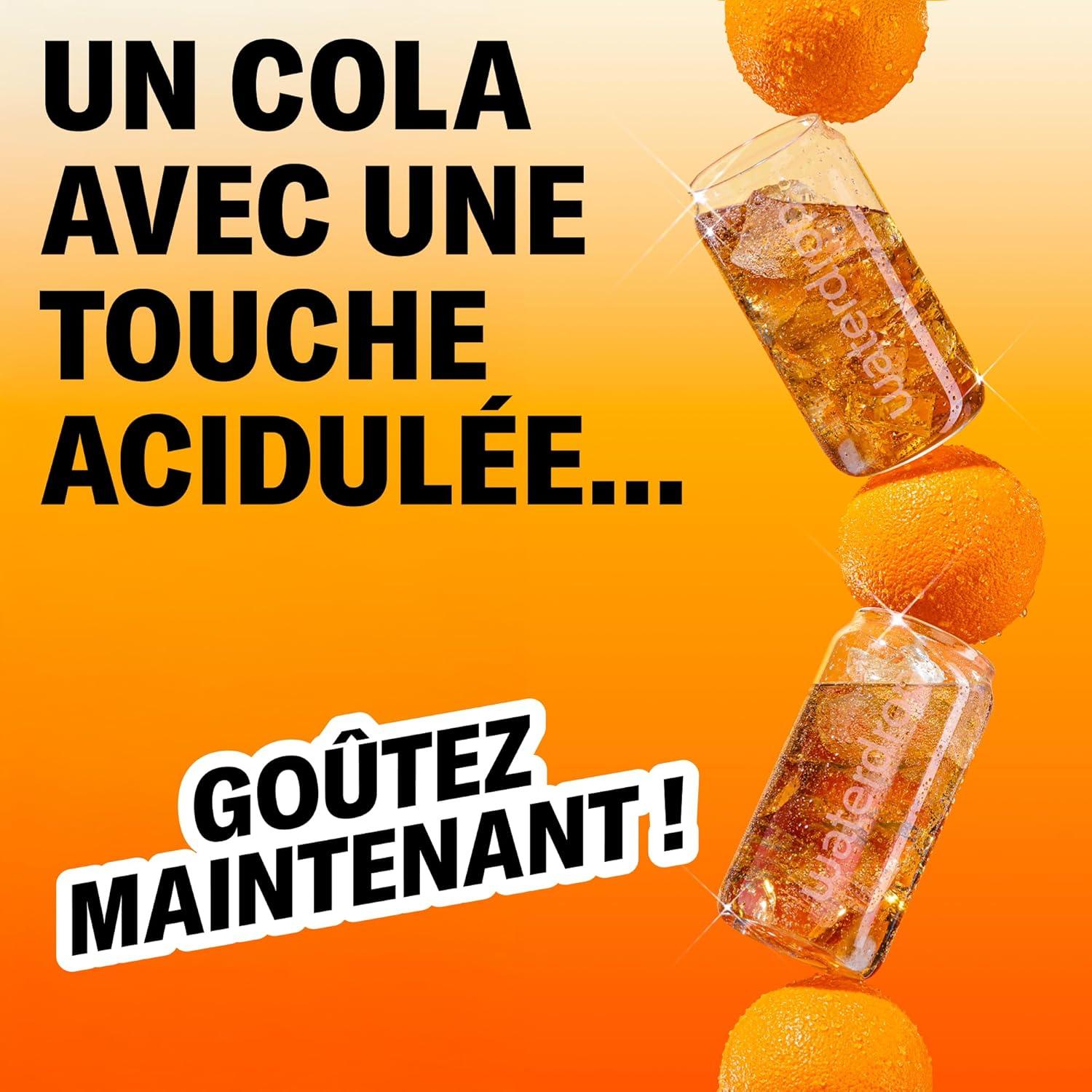 imagewaterdrop Coffret Citrons Givrs 36 Cubes de Boisson pour Eau Aromatise Citron Vert Sans Sucre Pastilles Aromatises pour lEau Alternative aux Boissons Gazeuses Enrichies en Vitamines C et BCola x Orange