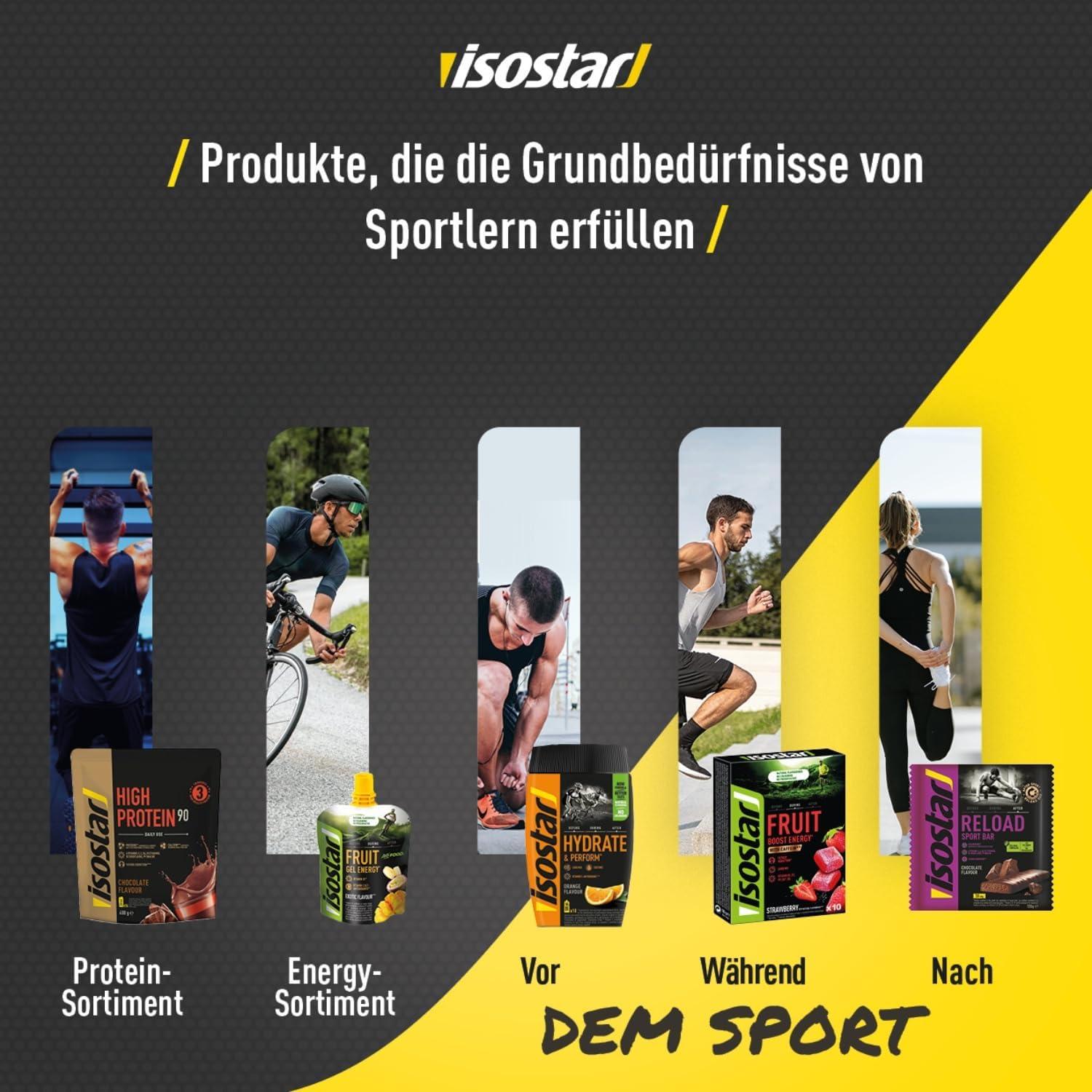 imageIsostar Hydrate ampamp Perform Cranberry Fruits Rouges Poudre Boisson Isotonique Sport Boisson nergtique Avec lectrolytes Source De Vitamine C Running Vlo ampamp Trail 10 Doses Pour 5 Litres 400gRouge