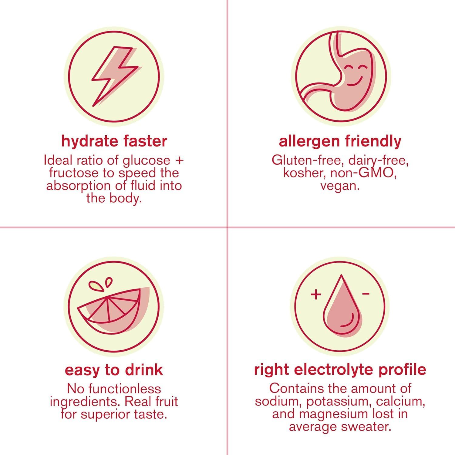 imageSKRATCH LABS Hydration 440g Poudre dlectrolytes Sport Drink Mix Raspberry Limeade Limonade la framboise cafine 20 portions Sans OGM Vegan Kasher