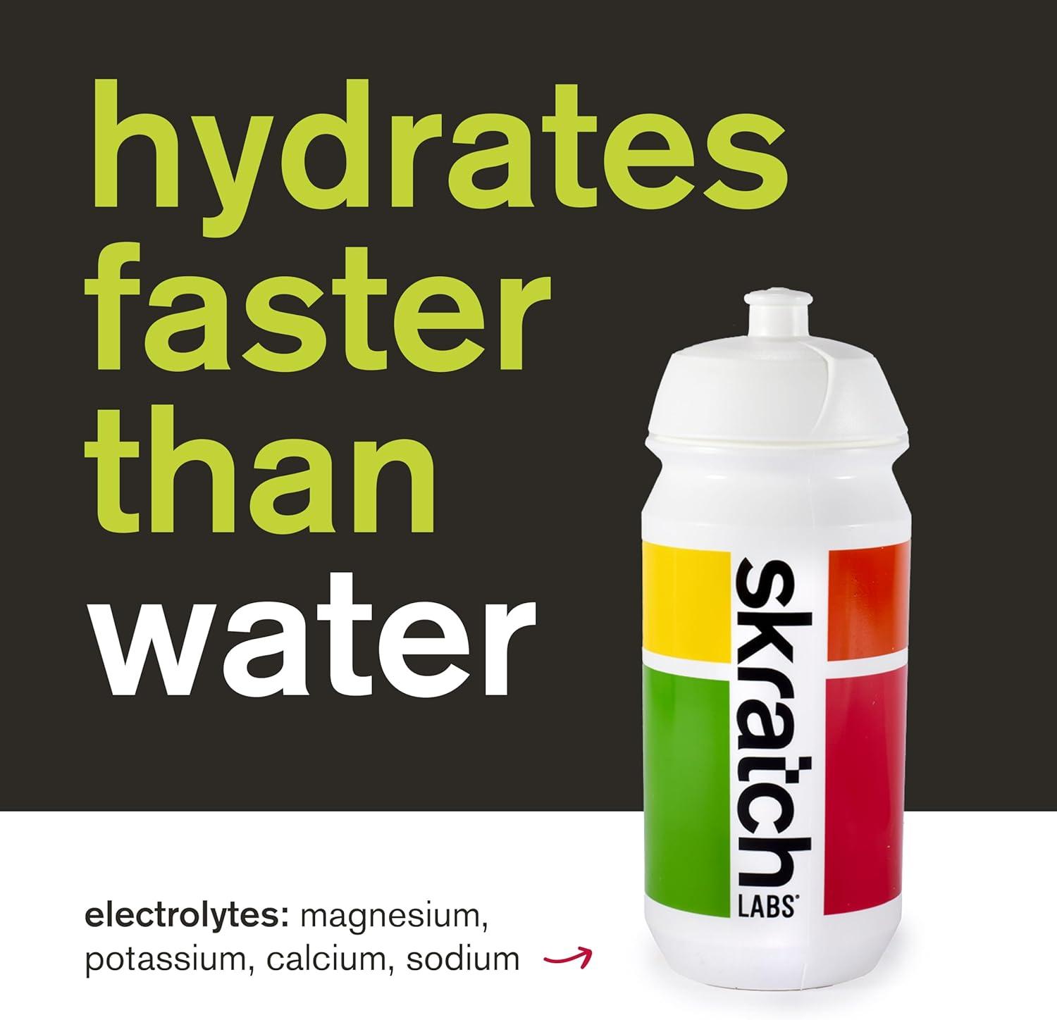 imageSKRATCH LABS Hydration 440g Poudre dlectrolytes Sport Drink Mix Raspberry Limeade Limonade la framboise cafine 20 portions Sans OGM Vegan Kasher