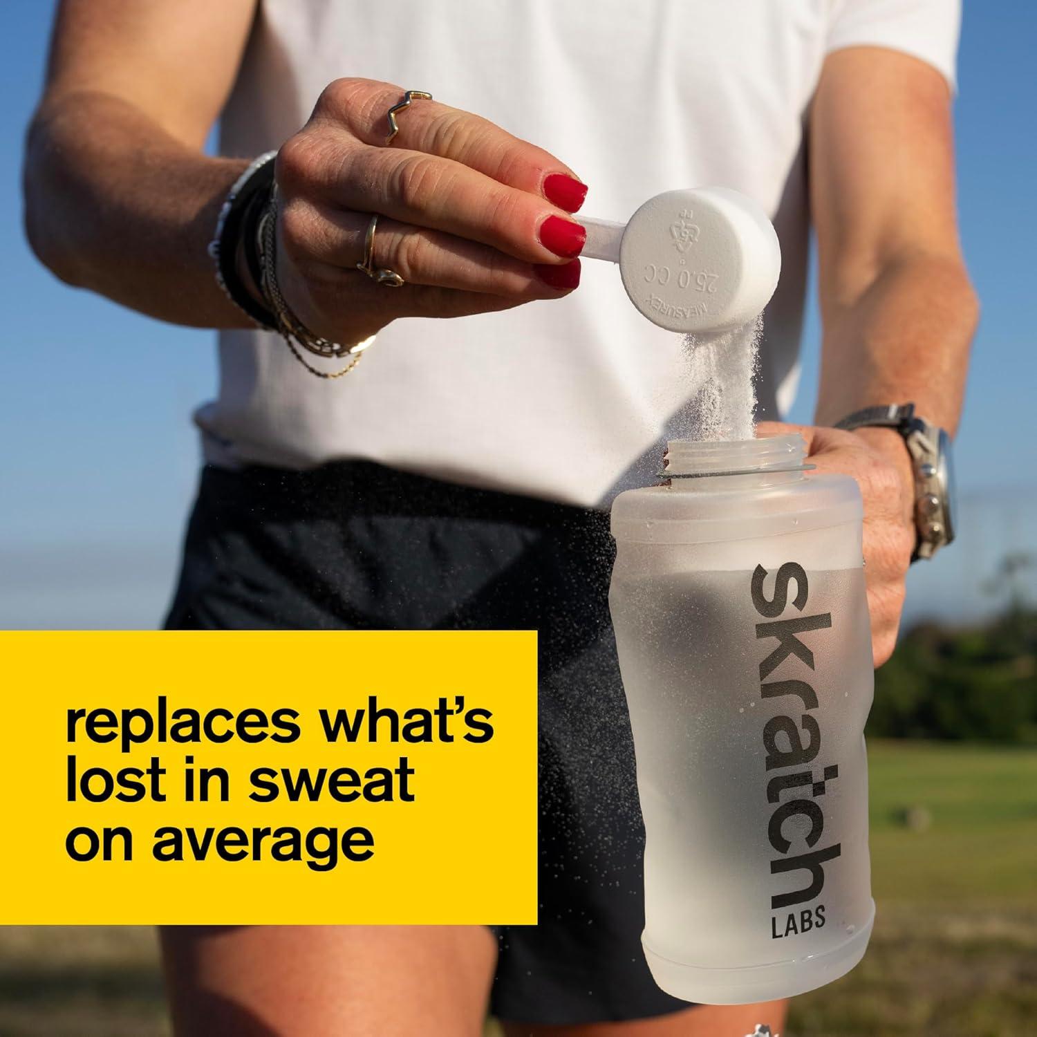 imageSKRATCH LABS Sport Hydration Drink Mix Poudre de glucides et dlectrolytes 1320g Fraise Citron Endurance Entranement Comptition Sans gluten Vegan Keto