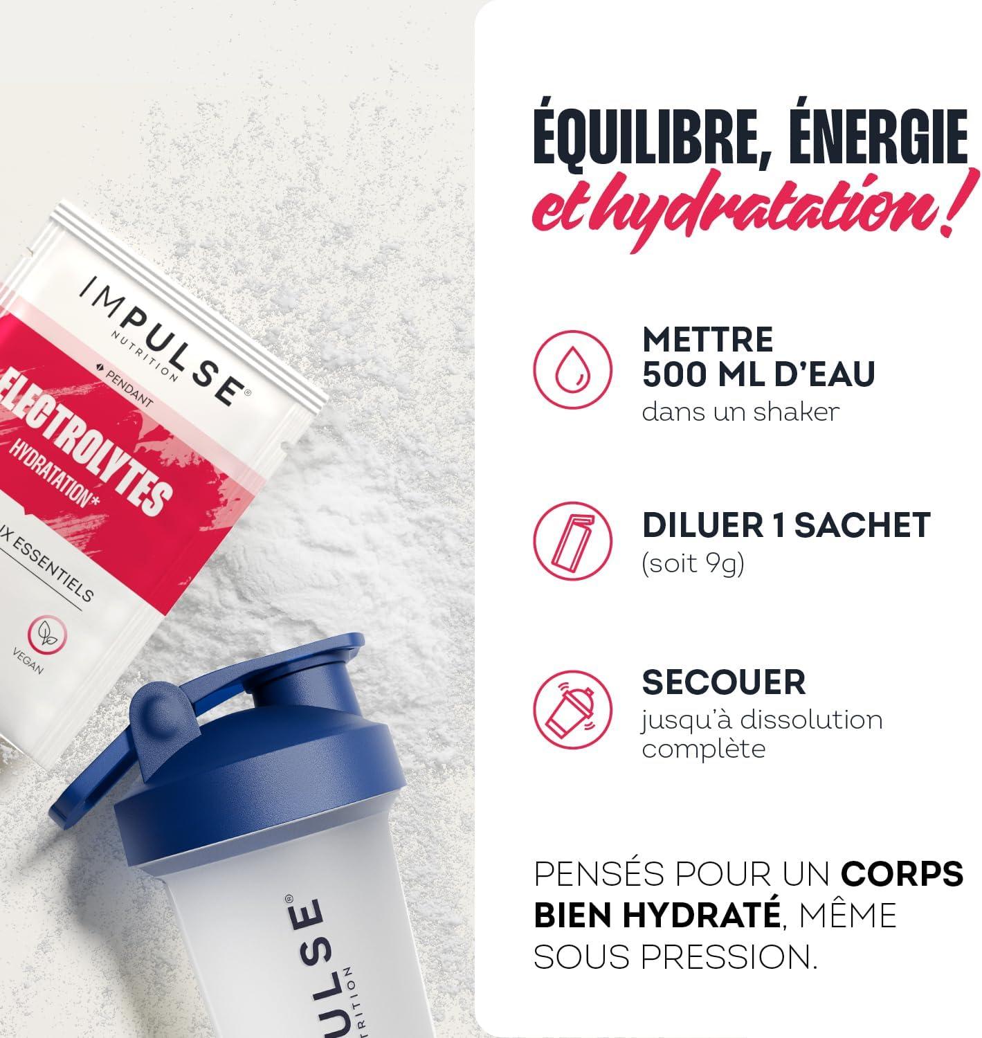imagelectrolytes Poudre Pche Sodium Potassium Magnsium Calcium Zinc Hydratation nergie et Endurance AntiCrampes Sans dulcorants Sport 15 sachets IMPULSE NUTRITIONCitron