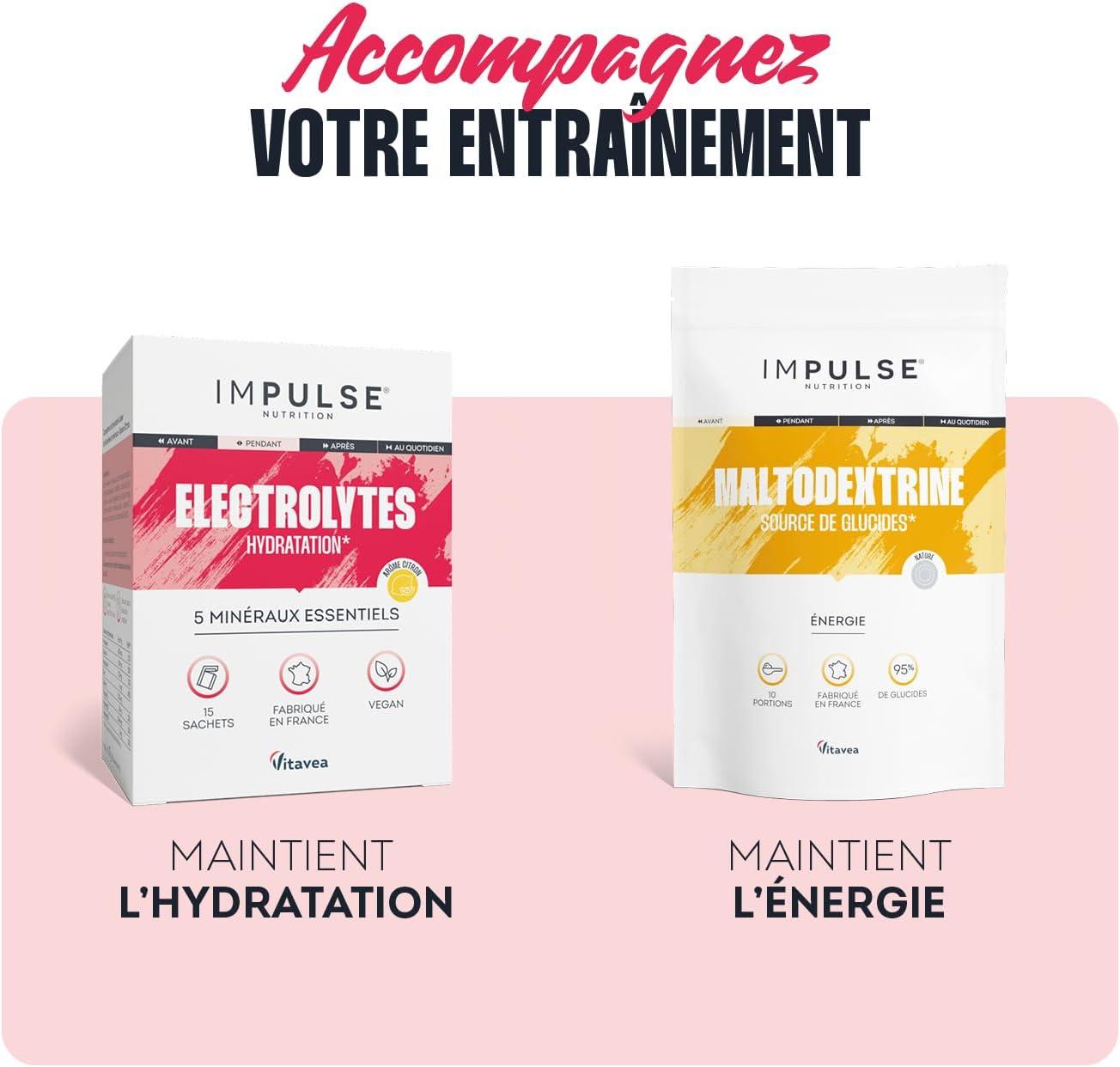 imagelectrolytes Poudre Pche Sodium Potassium Magnsium Calcium Zinc Hydratation nergie et Endurance AntiCrampes Sans dulcorants Sport 15 sachets IMPULSE NUTRITIONCitron