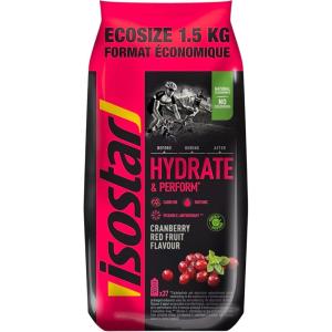 Isostar – Hydrate & Perform saveur Cranberry et Fruits Rouges – Poudre pour Boisson Isotonique – 1,5 kg (37 doses)(Cranberry)