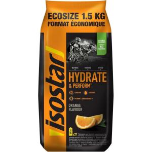 Isostar – Hydrate & Perform saveur Cranberry et Fruits Rouges – Poudre pour Boisson Isotonique – 1,5 kg (37 doses)(Orange)