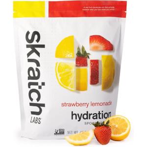 SKRATCH LABS Sport Hydration Drink Mix | Poudre de glucides et d&rsquo;électrolytes | 1320g | Fraise + Citron | Endurance, Entraînement, Compétition |Sans gluten, Vegan, Keto