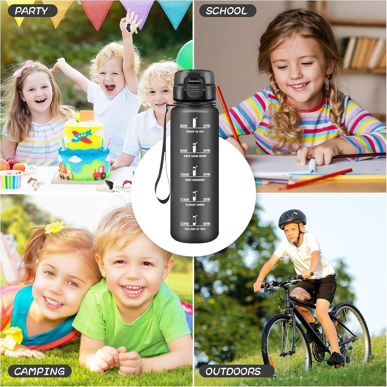 imageGourde 15L Sport Filtrante AntiFuite Motivation avec Slogan Camping et Randonne Facile Nettoyer Fitness Extrieur Running JauneRoseNoir