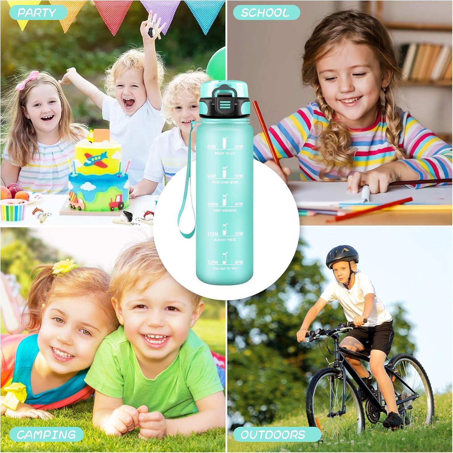 imageGourde 15L Sport Filtrante AntiFuite Motivation avec Slogan Camping et Randonne Facile Nettoyer Fitness Extrieur Running JauneRoseVert