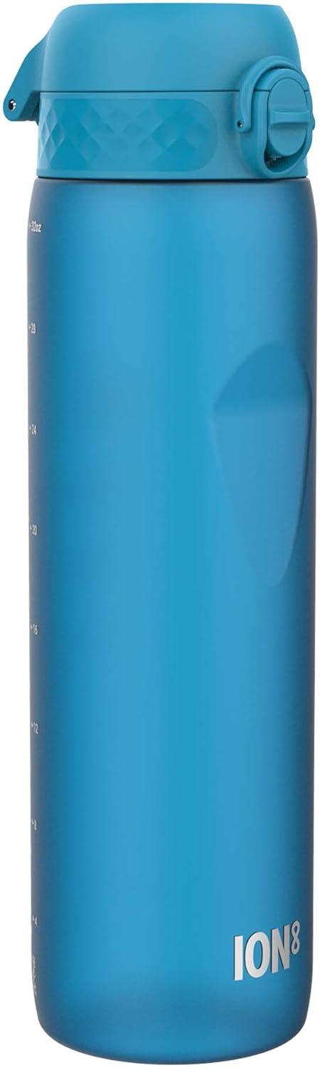 imageIon8 Gourde 1l 1000ml AntiFuite Facile Ouvrir Verrouillage Scuris Poigne de Transport Lavable en Lavevaisselle Sans BPA Idale pour le Sport et la Salle de Sport Violet ClairBleu