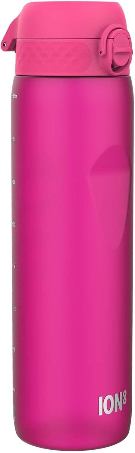 imageIon8 Gourde 1l 1000ml AntiFuite Facile Ouvrir Verrouillage Scuris Poigne de Transport Lavable en Lavevaisselle Sans BPA Idale pour le Sport et la Salle de Sport Violet ClairRose