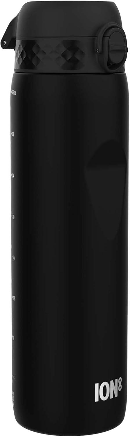 imageIon8 Gourde 1l 1000ml AntiFuite Facile Ouvrir Verrouillage Scuris Poigne de Transport Lavable en Lavevaisselle Sans BPA Idale pour le Sport et la Salle de Sport Violet ClairNoir