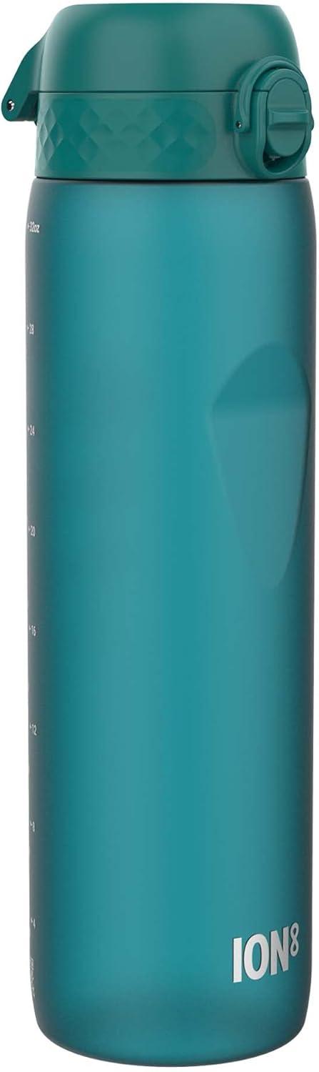 imageIon8 Gourde 1l 1000ml AntiFuite Facile Ouvrir Verrouillage Scuris Poigne de Transport Lavable en Lavevaisselle Sans BPA Idale pour le Sport et la Salle de Sport Violet ClairAqua