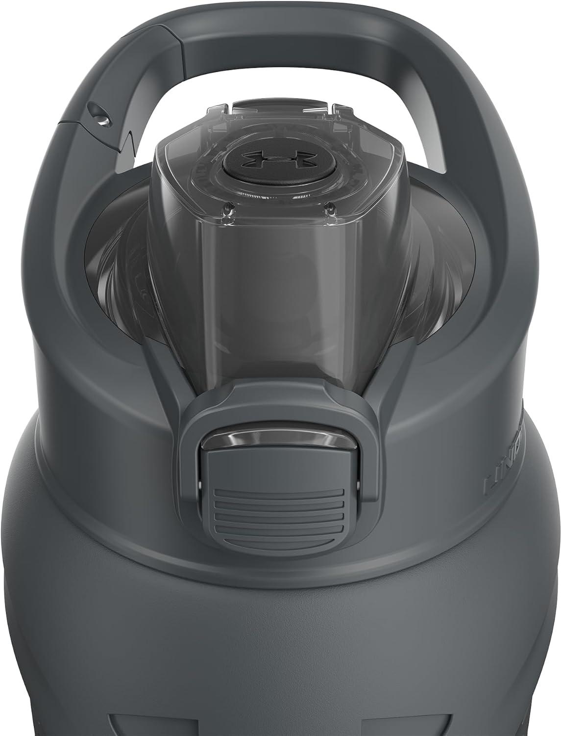imageUnder Armour Bouteille deau en acier inoxydable de 700 ml isole mousqueton facile transporter antifuite pour enfants et adultes tous les sports salle de sportGris Ardoise