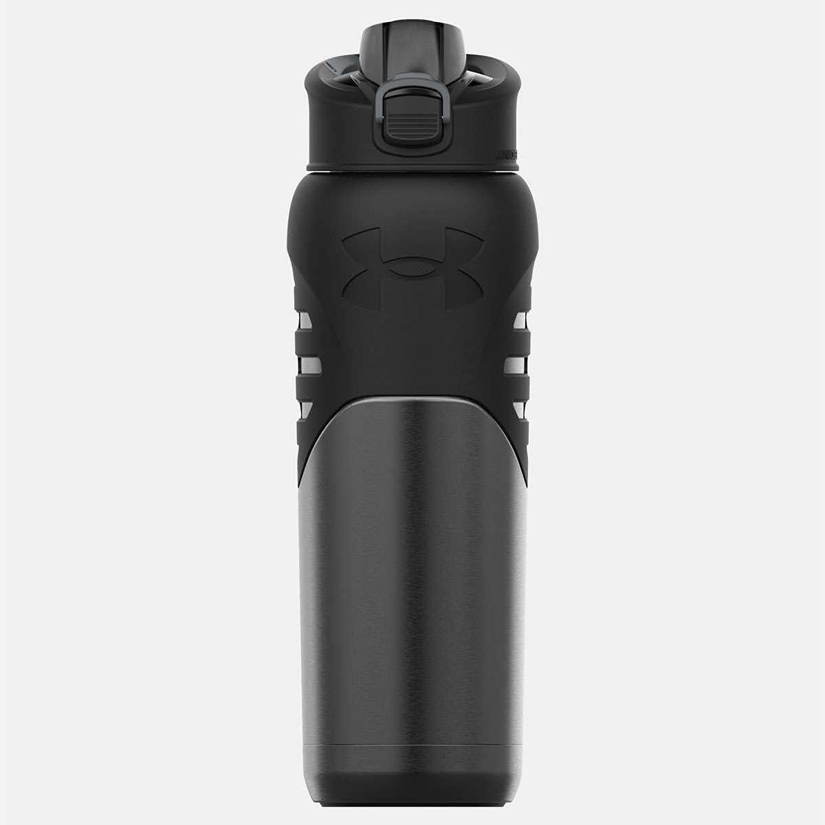 imageUnder Armour Bouteille deau en acier inoxydable de 700 ml isole mousqueton facile transporter antifuite pour enfants et adultes tous les sports salle de sportSmoke