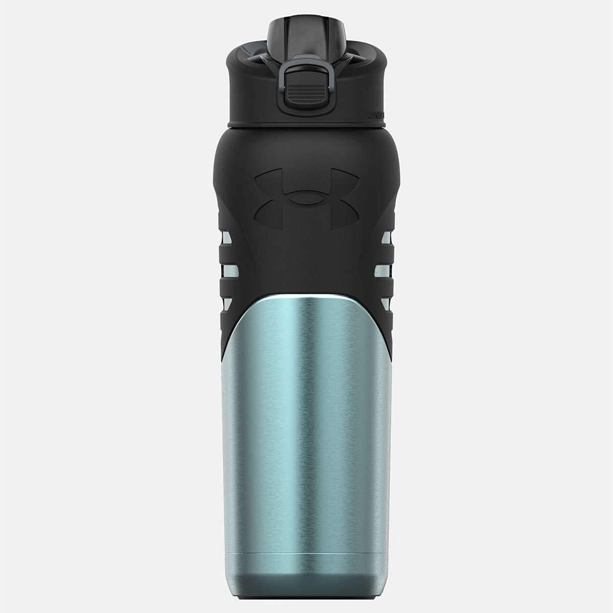 imageUnder Armour Bouteille deau en acier inoxydable de 700 ml isole mousqueton facile transporter antifuite pour enfants et adultes tous les sports salle de sportBleu Zphyr