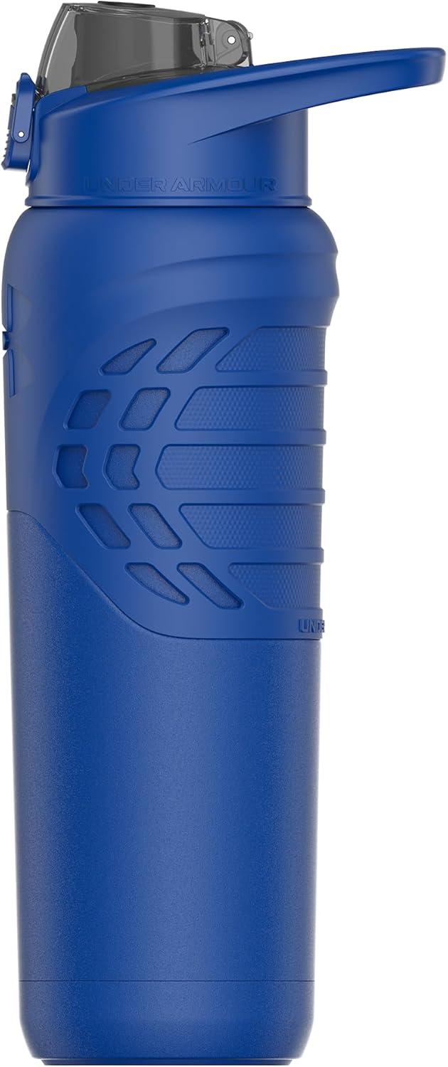 imageUnder Armour Bouteille deau en acier inoxydable de 700 ml isole mousqueton facile transporter antifuite pour enfants et adultes tous les sports salle de sportSolid Royal