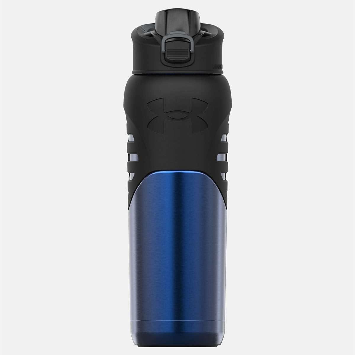 imageUnder Armour Bouteille deau en acier inoxydable de 700 ml isole mousqueton facile transporter antifuite pour enfants et adultes tous les sports salle de sportBleu Marine