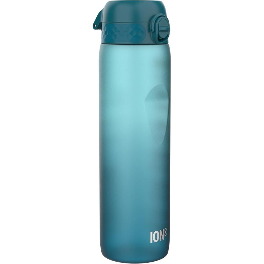 imageIon8 Gourde 1l 1000ml AntiFuite Facile  Ouvrir Verrouillage Scuris Poigne de Transport Lavable en Lavevaisselle Sans BPA Idale pour le Sport et la Salle de Sport Violet ClairSarcelle et Bleu