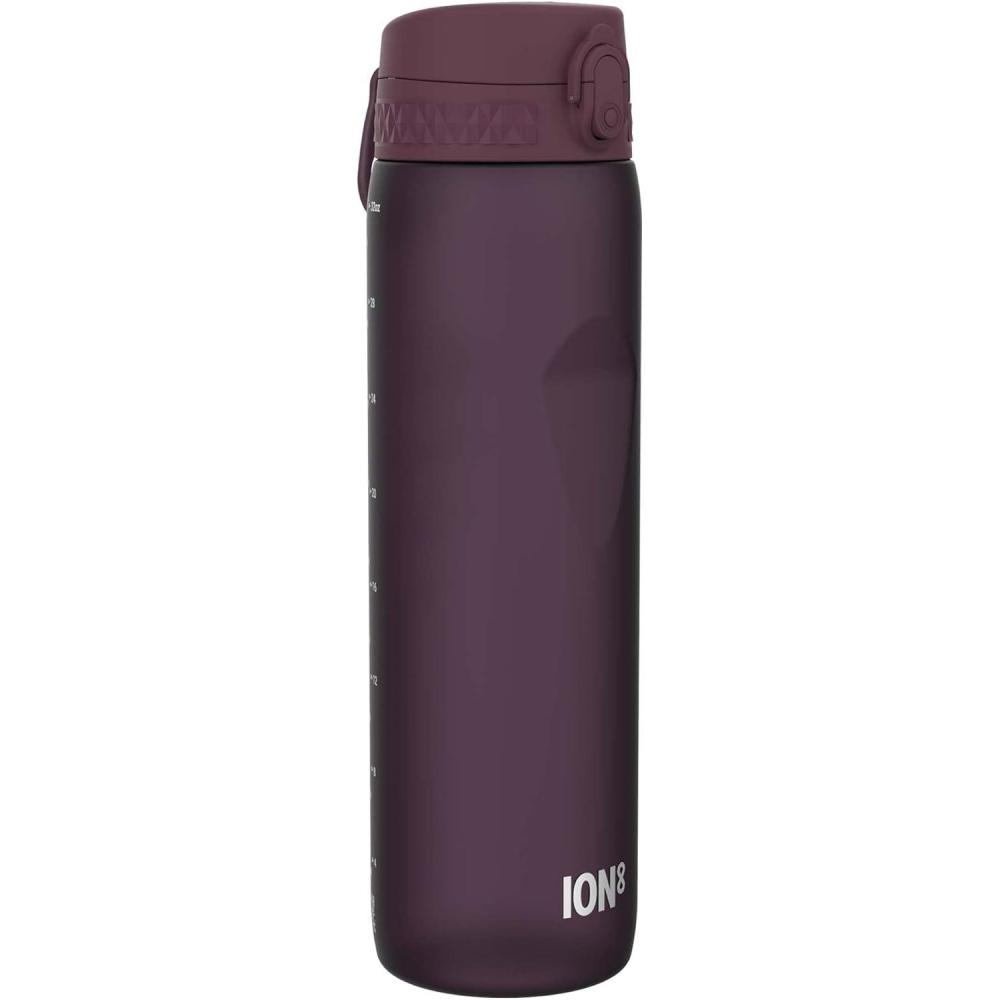 imageIon8 Gourde 1l 1000ml AntiFuite Facile Ouvrir Verrouillage Scuris Poigne de Transport Lavable en Lavevaisselle Sans BPA Idale pour le Sport et la Salle de Sport Violet ClairMre