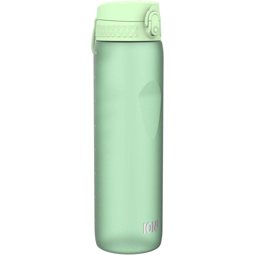 imageIon8 Gourde 1l 1000ml AntiFuite Facile  Ouvrir Verrouillage Scuris Poigne de Transport Lavable en Lavevaisselle Sans BPA Idale pour le Sport et la Salle de Sport Violet ClairVert Ocan