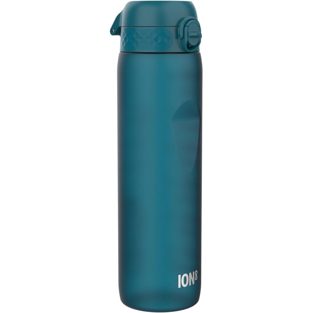 imageIon8 Gourde 1l 1000ml AntiFuite Facile  Ouvrir Verrouillage Scuris Poigne de Transport Lavable en Lavevaisselle Sans BPA Idale pour le Sport et la Salle de Sport Violet ClairSarcelle Profond