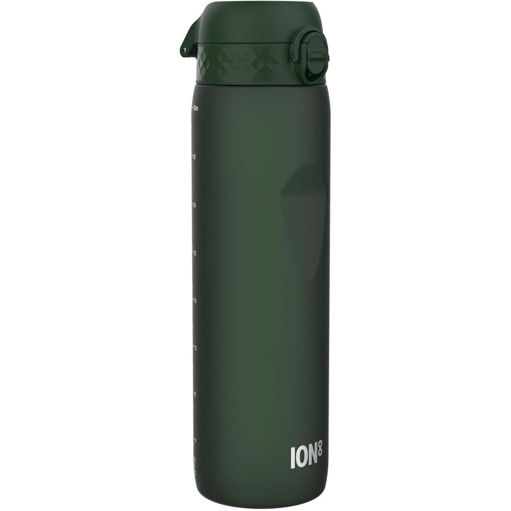 imageIon8 Gourde 1l 1000ml AntiFuite Facile  Ouvrir Verrouillage Scuris Poigne de Transport Lavable en Lavevaisselle Sans BPA Idale pour le Sport et la Salle de Sport Violet ClairVert Fonc
