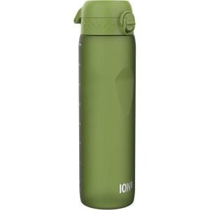 Ion8 Gourde 1l, 1000ml, Anti-Fuite, Facile à Ouvrir, Verrouillage Sécurisé, Poignée de Transport, Lavable en Lave-vaisselle, Sans BPA, Idéale pour le Sport et la Salle de Sport, Violet Clair(Vert Kaki)