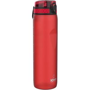 Ion8 Gourde 1l, 1000ml, Anti-Fuite, Facile à Ouvrir, Verrouillage Sécurisé, Poignée de Transport, Lavable en Lave-vaisselle, Sans BPA, Idéale pour le Sport et la Salle de Sport, Violet Clair(Rouge)