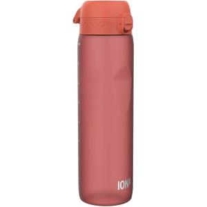 Ion8 Gourde 1l, 1000ml, Anti-Fuite, Facile à Ouvrir, Verrouillage Sécurisé, Poignée de Transport, Lavable en Lave-vaisselle, Sans BPA, Idéale pour le Sport et la Salle de Sport, Violet Clair(Rouge Foncé)